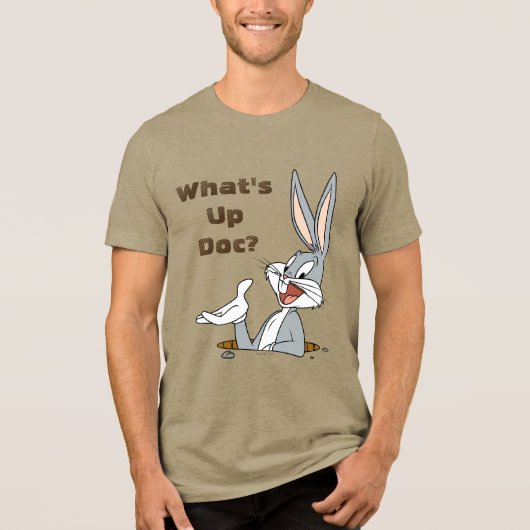 WAS IST UP DOC?™ BUGS BUNNY™ Rabbit Hole Tri-Blend Shirt (Vorderseite)