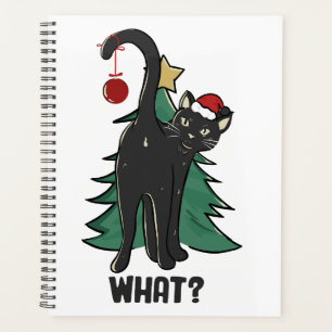 Was ist? Weihnachts-Schwarzkatzenaufenthalt Planer