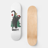 Was ist? Weihnachts-Schwarzkatzenaufenthalt Skateboard (Vorderseite)