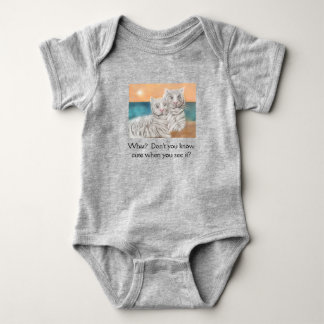 Was ist? Weißt du nicht niedlich, wenn du es siehs Baby Strampler
