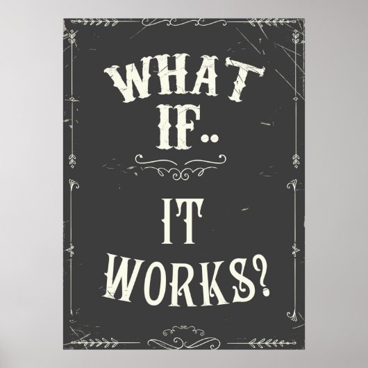 Was ist, wenn es funktioniert? poster (Vorne)