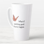 Was ist, wenn etwas Gutes Latte Tasse (Linke Ecke)