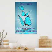 Was ist, wenn ich ein fallendes Poster (Küche)