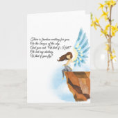 Was ist, wenn ich falle? Grußkarte Karte (Gelbe Blume)