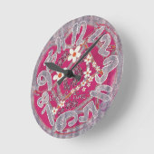 Was ist Zeit? Runde Wanduhr (Winkel)