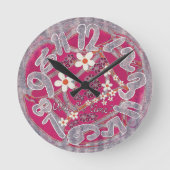 Was ist Zeit? Runde Wanduhr (Vorderseite)