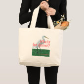 Was ist zum Abendessen? Jumbo Stoffbeutel (Vorderseite (Produkt))