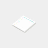 "Was ist zum Abendessen, Mama?" Planung der Mahlze Post-it Klebezettel (angewinkelt)