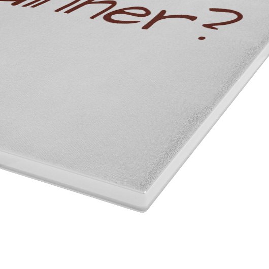 Was ist zum Abendessen? Quirky-Türkei-Erntedank Schneidebrett (Ecke)