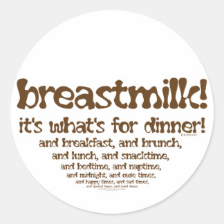 Was ist zum Abendessen? Runder Aufkleber