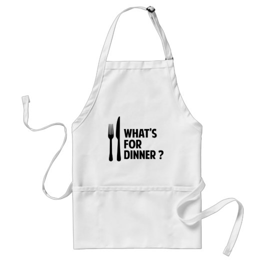 Was ist zum Abendessen? Schürze (Vorne)
