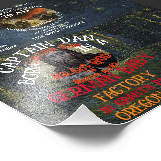 Was je mit Mels Baby Dawson City Yukon passiert is Fotodruck (Ecke)