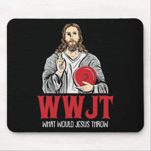 Was Jesus Würde Werfen Weihnachten Wwjt Disc Golf Mousepad