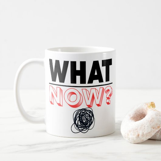 Was jetzt Abschluss Funny Gift Kaffeetasse (Mit Donut)