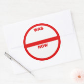 WAS - JETZT Aufkleber für den Einzelhandel (Umschlag)