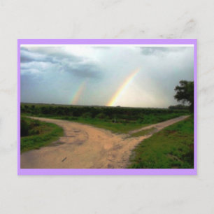 WAS JETZT, DOPPELRAINBOW AN DEN KREUZFAHREN POSTKARTE