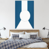 "Was jetzt?" Leinwanddruck (Insitu (Schlafzimmer))