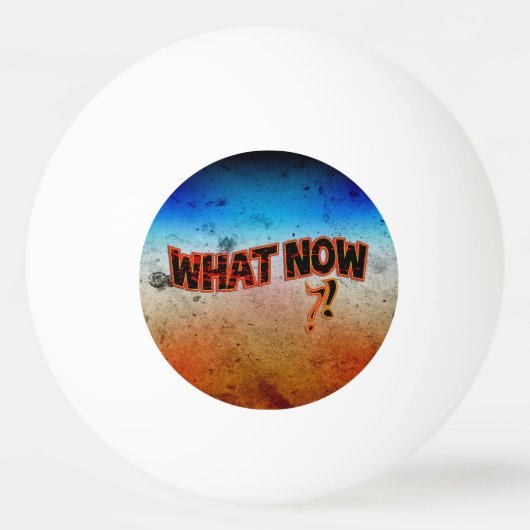 Was jetzt ? tischtennisball (Vorderseite)