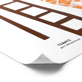 Was JJ gesagt hat - illustriertes Gedicht Poster (Ecke)