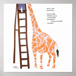 Was JJ gesagt hat - illustriertes Gedicht Poster