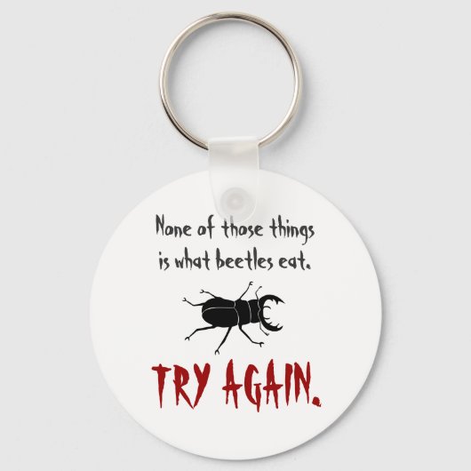 Was Käfer essen Schlüsselanhänger (Vorderseite)