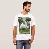 Was kam zuerst das Huhn oder das Ei? T-Shirt (Vorne ganz)