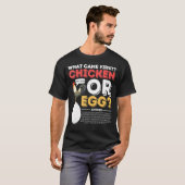 Was kam zuerst Huhn oder Ei Kostüm T-Shirt (Vorne ganz)