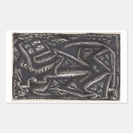 Was kann er vom Herzen wissen? Rechteckiger Aufkleber