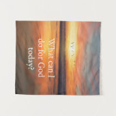 Was kann ich für Gott tun? Wandteppich (Vorderseite (Horizontal))