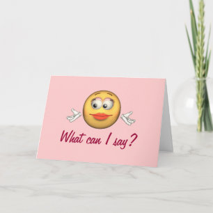 "Was kann ich sagen?" - Glückwunsch/Abschluss Karte