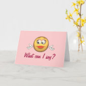 "Was kann ich sagen?" - Glückwunsch/Absolvent Karte (Gelbe Blume)