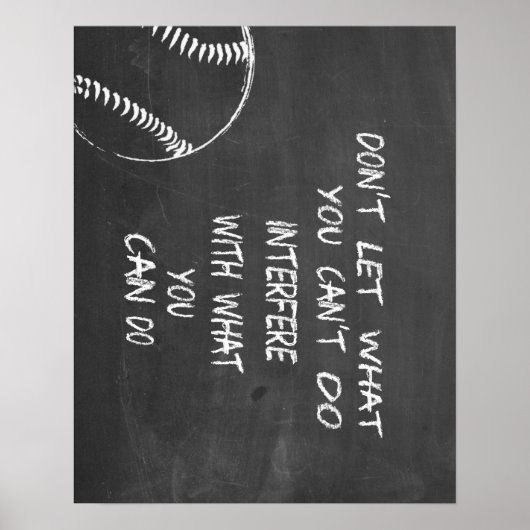 Was kann man Baseball Motivierend machen? Poster (Vorne)