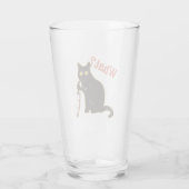 Was - Katze Besitzer Glas (Rückseite)