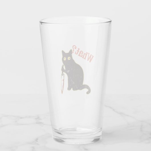 Was - Katze Besitzer Glas (Rückseite)