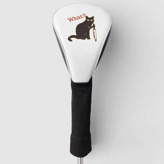 Was - Katze Besitzer Golf Headcover (Vorderseite)
