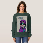 Was? Katzen befragen Sweatshirt (Vorne ganz)