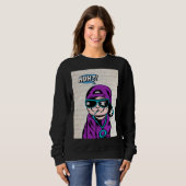 Was? Katzen befragen Sweatshirt (Vorne ganz)