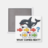 Was kommt als Nächstes? – Orca-Muster-Lernmagnet Magnet (Vorderseite/Rückseite)