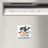 Was kommt als Nächstes? – Orca-Muster-Lernmagnet Magnet (In Situ (Geschirrspüler))