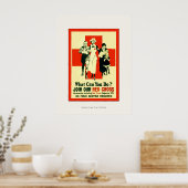 Was können Sie tun? ~ Vintag Nurse ~ WW1 Poster (Küche)