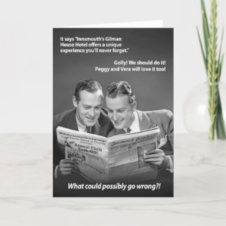 Was könnte möglicherweise schief gehen? karte