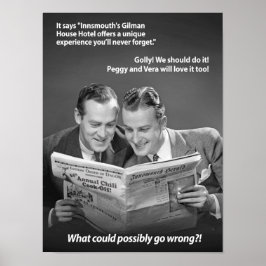 Was könnte vielleicht schiefgehen in Innsmouth Pos Poster