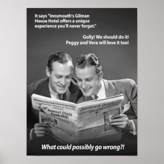 Was könnte vielleicht schiefgehen in Innsmouth Pos Poster