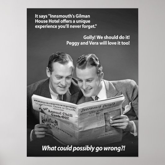 Was könnte vielleicht schiefgehen in Innsmouth Pos Poster (Vorne)