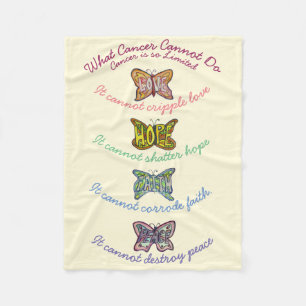 Was Krebs kann nicht tun, Chemo Custom Blanket Fleecedecke
