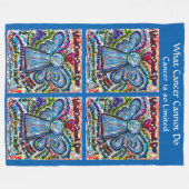 Was Krebs nicht kann Angel Chemo Fleece Blankets (Vorderseite (Horizontal))