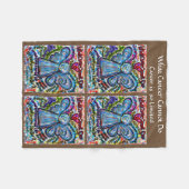 Was Krebs nicht kann Angel Chemo Fleece Blankets (Vorderseite (Horizontal))