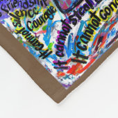Was Krebs nicht kann Angel Chemo Fleece Blankets (Ecke)