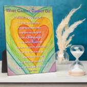 Was Krebs nicht tun Gedicht Herzkunst Druckgrafik Fotoplatte (Seite)