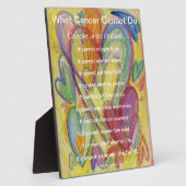 Was Krebs nicht tun Gedicht Herzkunst Druckgrafik Fotoplatte (Seite)